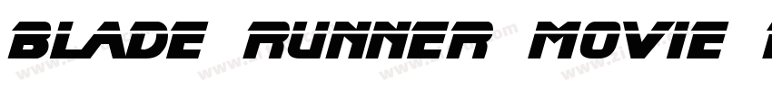 Blade Runner Movie F字体转换